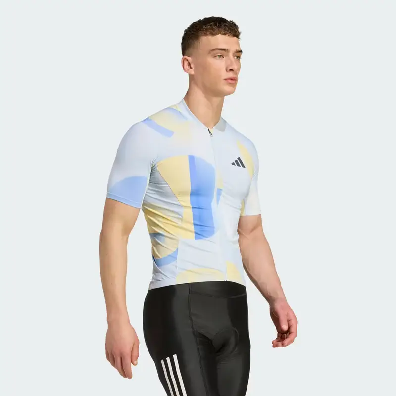 Maglia grafica Essentials 3 Strisce Light In Motion Halo Blue miniatura 3