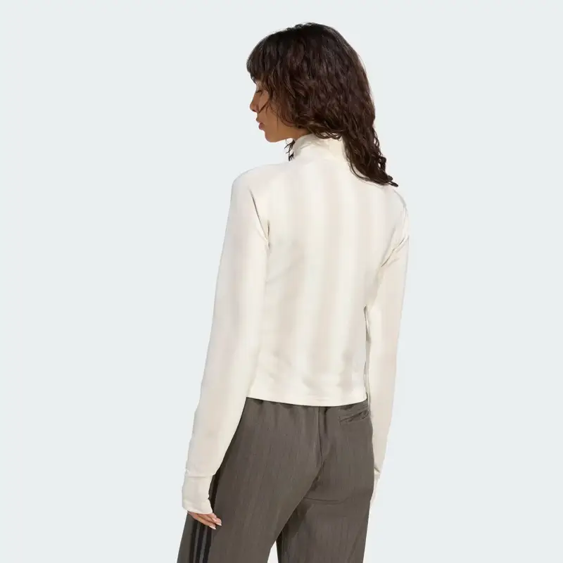 Maglia Half-Zip Graphic Football Long-Sleeve Off White miniatura 2