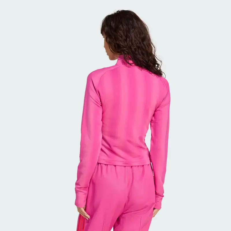 Maglia Half-Zip Graphic Football Long-Sleeve Semi Lucid Fuchsia miniatura 2