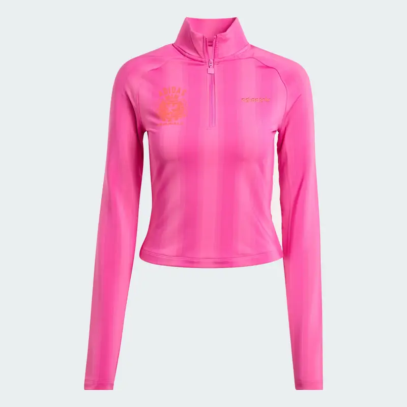 Maglia Half-Zip Graphic Football Long-Sleeve Semi Lucid Fuchsia miniatura 4