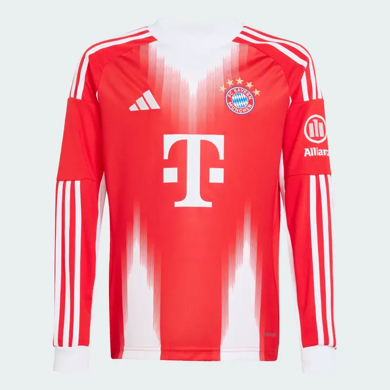 Maglia Home a maniche lunghe 25/26 Bayern Monaco Bambini Red miniatura 4