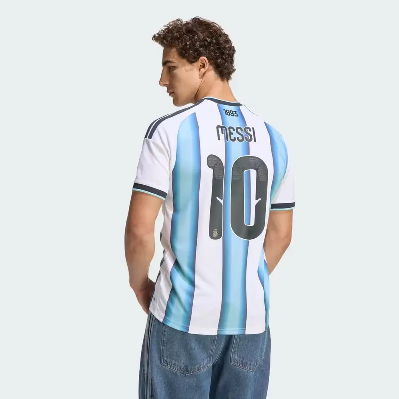 Maglia Home Argentina 26 Messi White miniatura 2