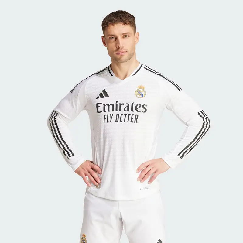 Maglia Home Authentic 24/25 Long Sleeve Real Madrid | Adidas Bianco