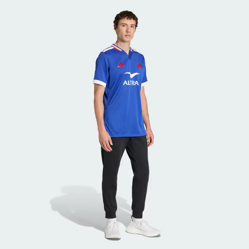 Maglia Home Replica Rugby Francia Semi Lucid Blue miniatura 3