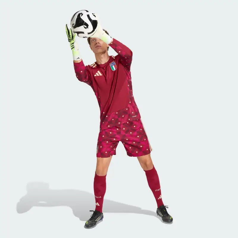 Maglia Italia 26 Home Portiere manica lunga Team Coll Burgundy 2 miniatura 3