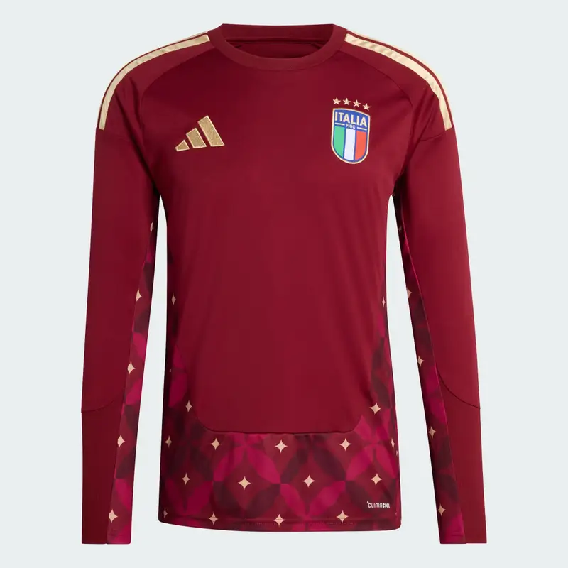 Maglia Italia 26 Home Portiere manica lunga Team Coll Burgundy 2 miniatura 4
