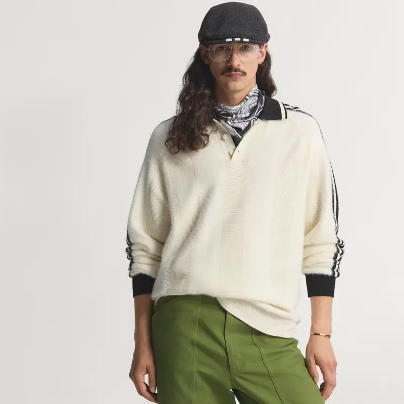 Maglia jersey di alta qualitÃ Cream White miniatura 4