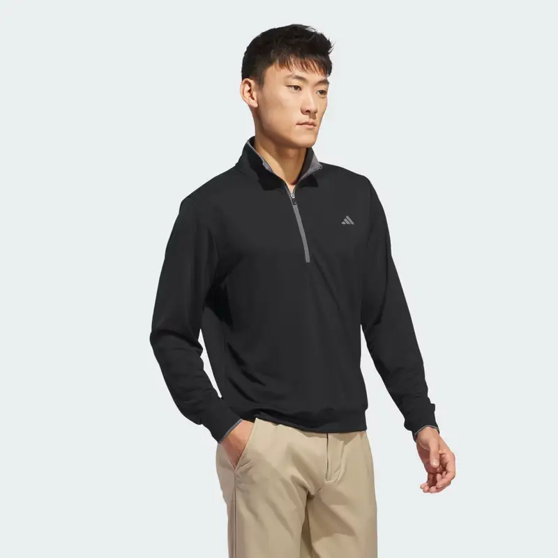 Maglia Lightweight Half-Zip Black miniatura 3