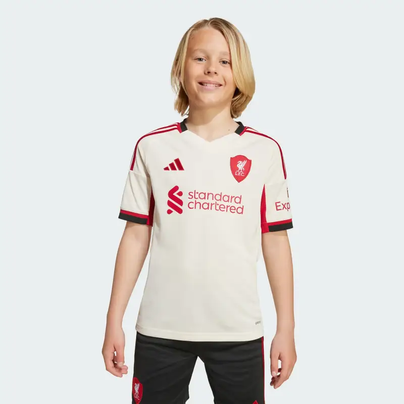Maglia Liverpool FC 25/26 Away Bambini Wonder White miniatura 3