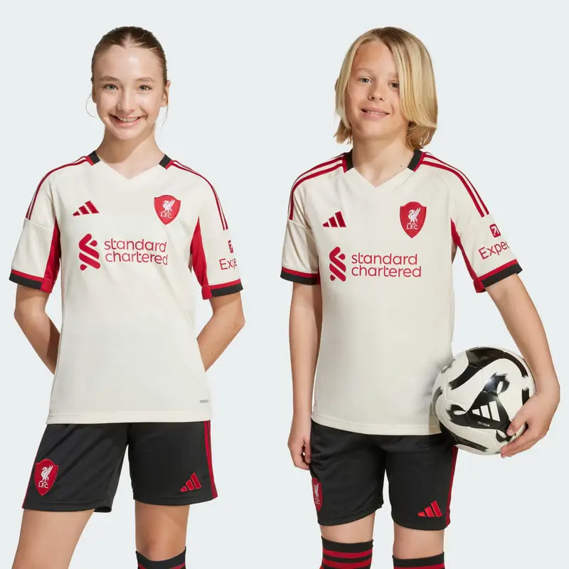 Maglia Liverpool FC 25/26 Away Bambini Wonder White