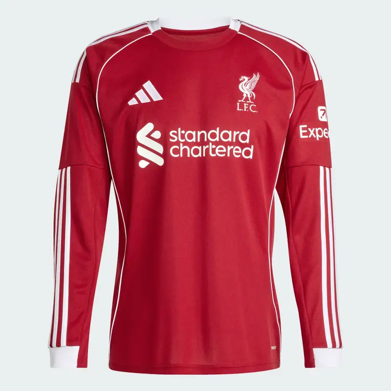 Maglia Liverpool FC 25/26 manica lunga Home Strawberry Red miniatura 4