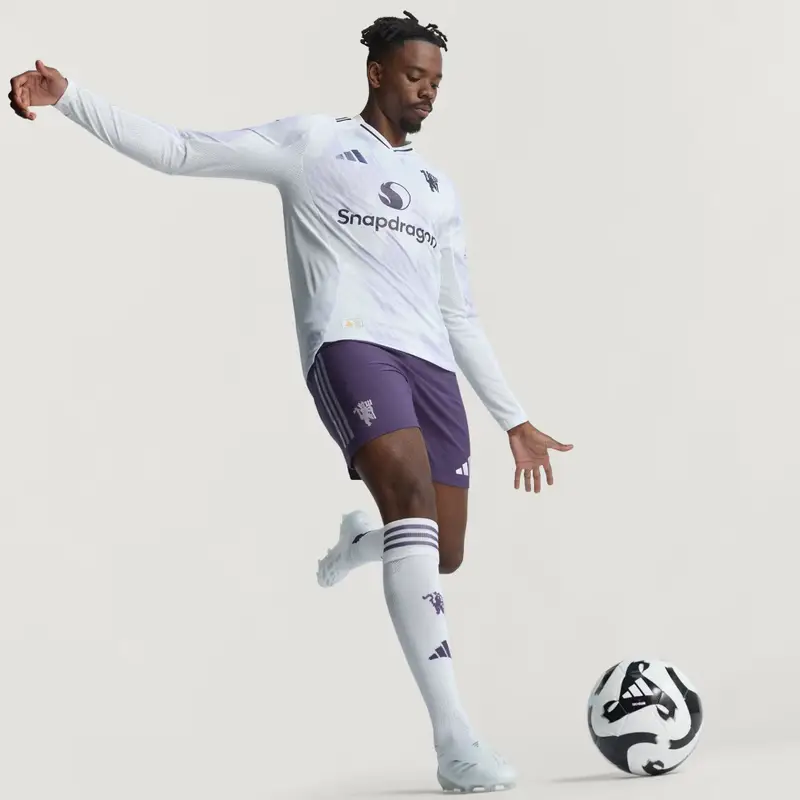 Maglia Manchester United 25/26 a manica lunga da trasferta autentica White miniatura 4