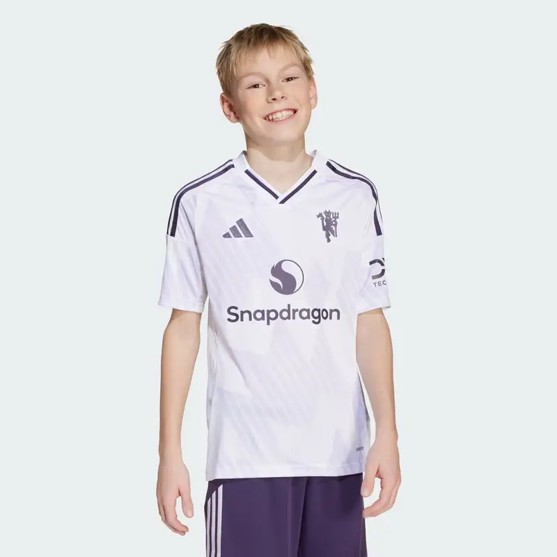 Maglia Manchester United 25/26 Away Bambini White miniatura 3