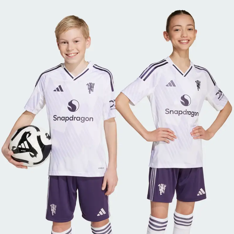 Maglia Manchester United 25/26 Away Bambini White