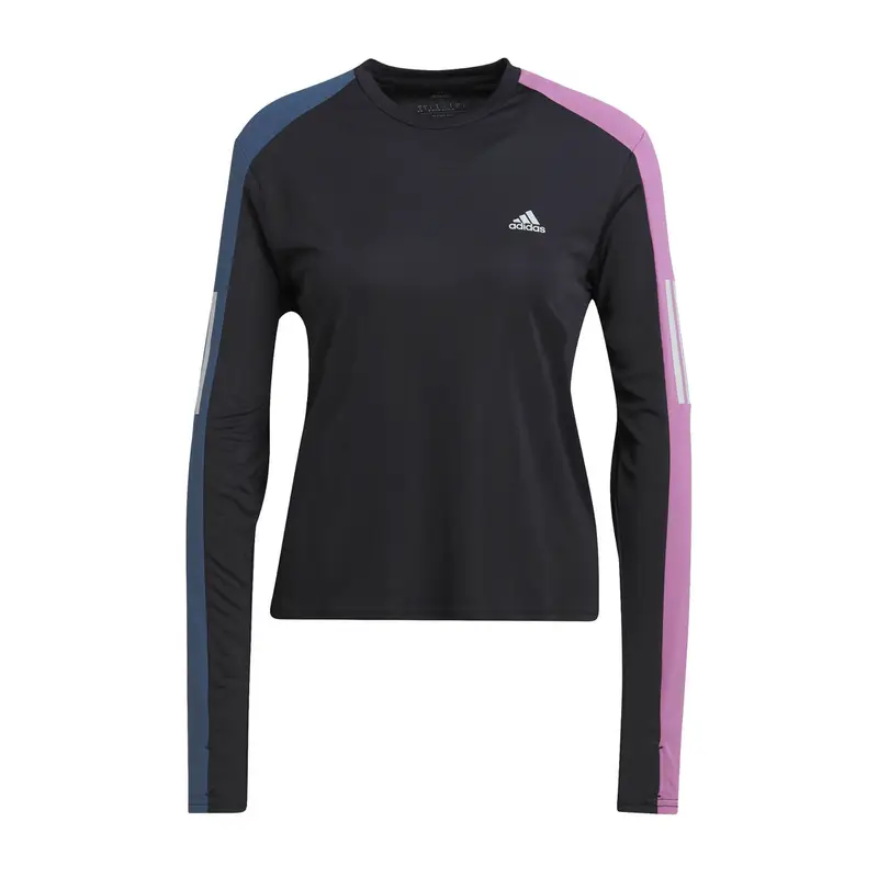 MAGLIA MANICA LUNGA COLORBLOCK DONNA Nero