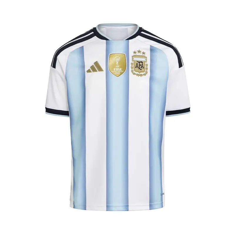 Maglia Maniche Corte Home Argentina Bianco Azzurro Bambino 13-14 Anni