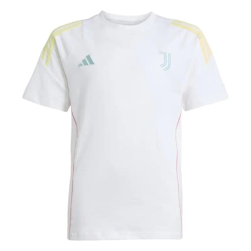 Maglia Maniche Corte Juve Training Bianco Giallo Bambino 7-8 Anni