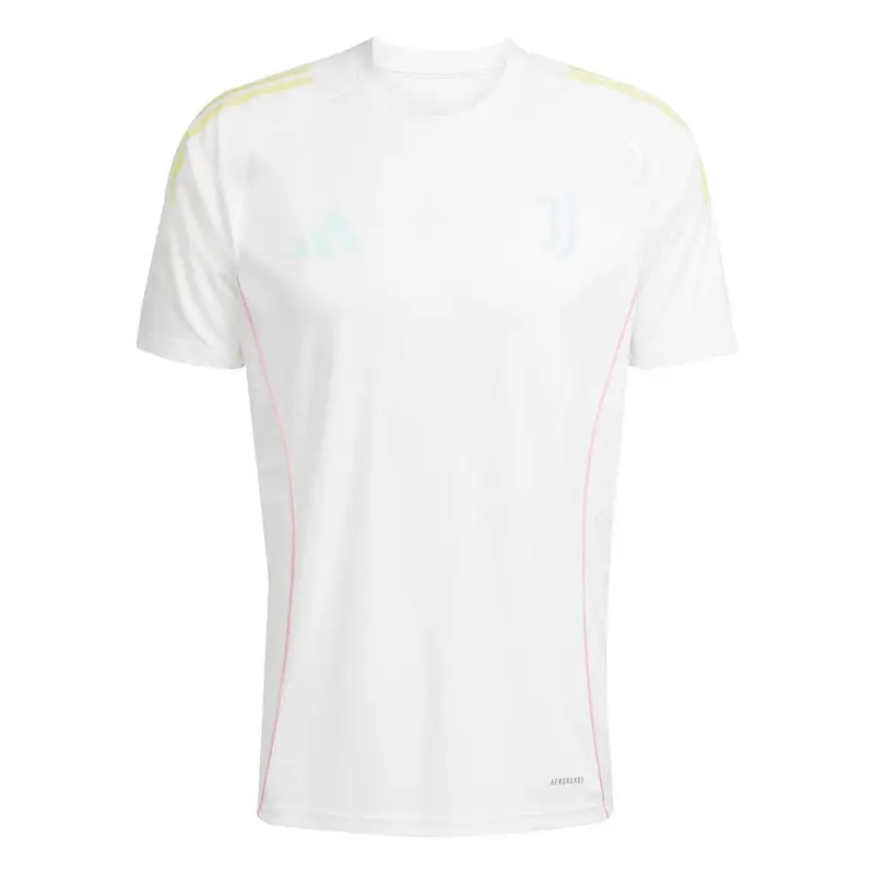 Maglia Maniche Corte Juve Training Bianco Giallo Uomo L