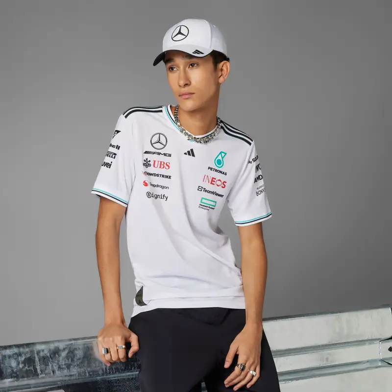 MAGLIA MERCEDES - AMG PETRONAS FORMULA ONE TEAM DRIVER AUTHENTIC White miniatura 4