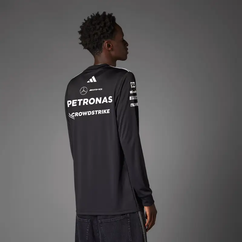 MAGLIA MERCEDES - AMG PETRONAS FORMULA ONE TEAM DRIVER LONG SLEEVE Black miniatura 2