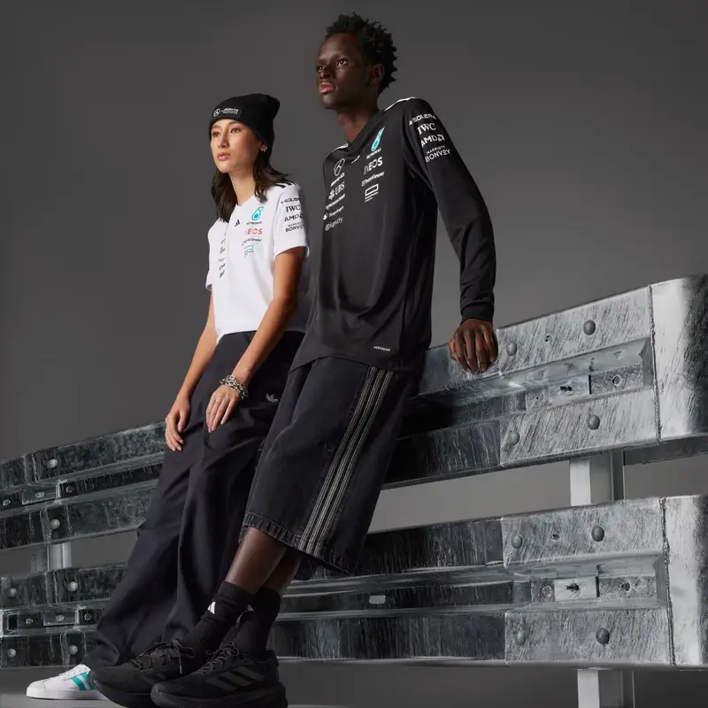 MAGLIA MERCEDES - AMG PETRONAS FORMULA ONE TEAM DRIVER LONG SLEEVE Black miniatura 4