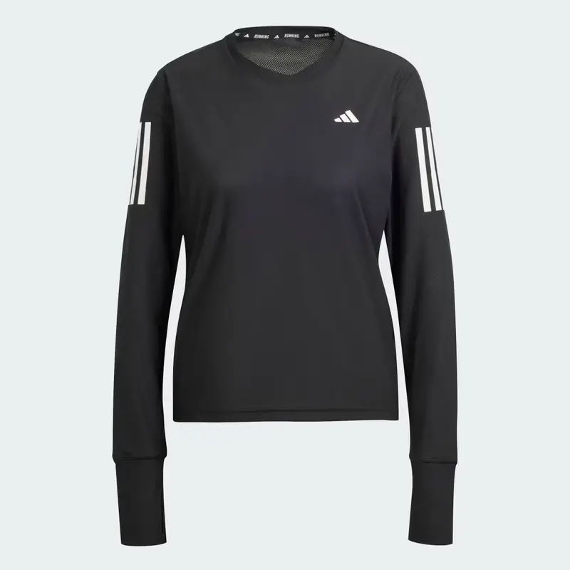 Maglia Own the Run Long Sleeve Black miniatura 4