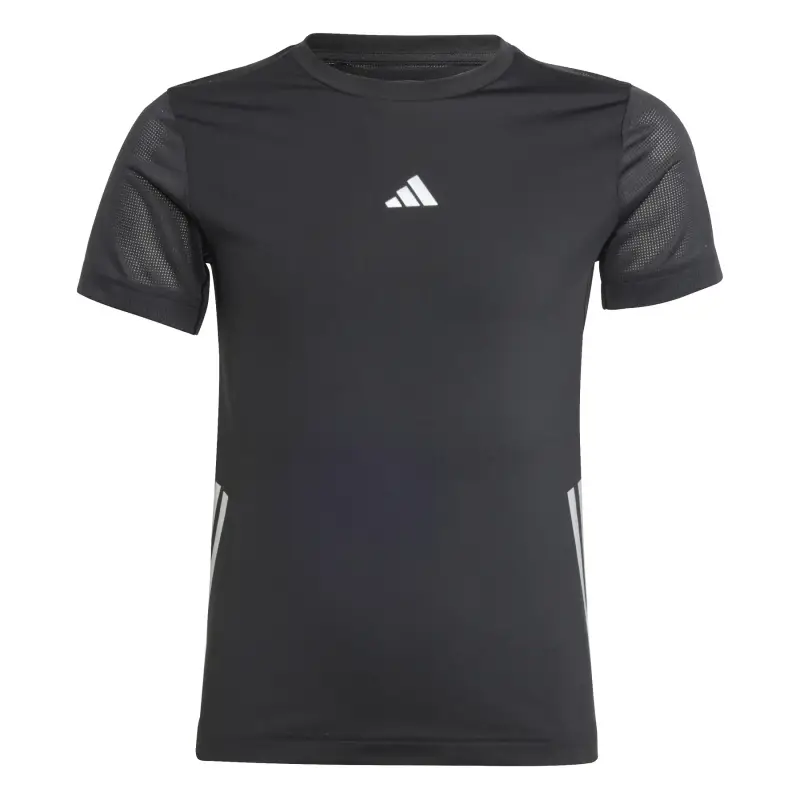 Maglia per bambini adidas 3-Stripes Aeroready Noir
