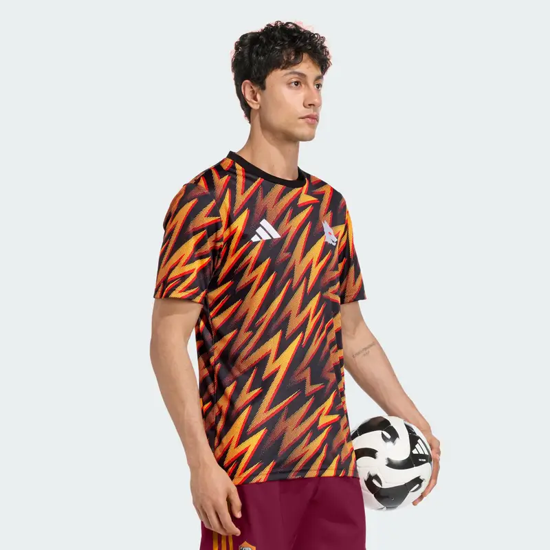 Maglia Pre-Match 25/26 AS Roma Black miniatura 3