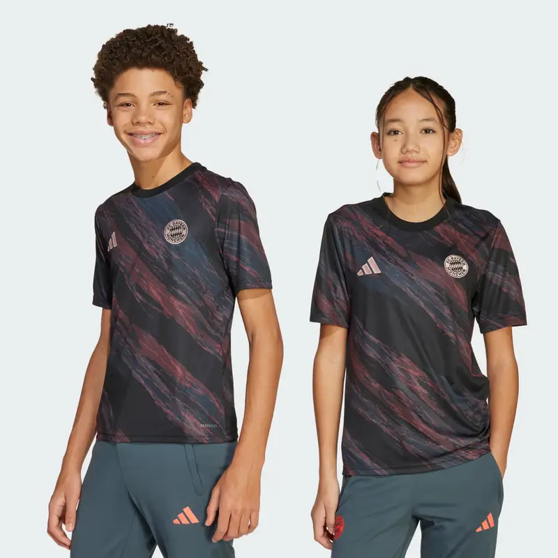 Maglia Pre-Match 25/26 Junior FC Bayern MÃ¼nchen Black