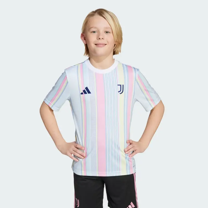 Maglia Pre-Match 25/26 Junior Juventus White