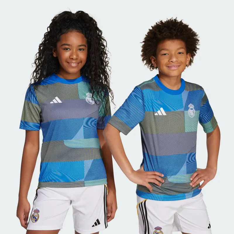 Maglia Pre-Match 25/26 Junior Real Madrid Blue Bird