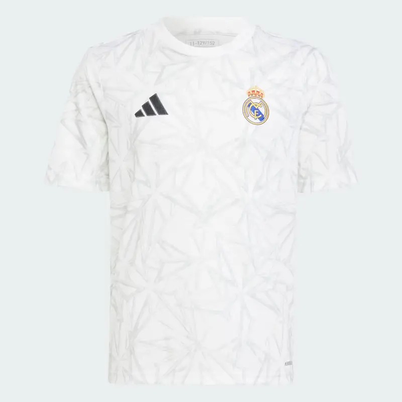 Maglia Pre-Match Junior Real Madrid White miniatura 4