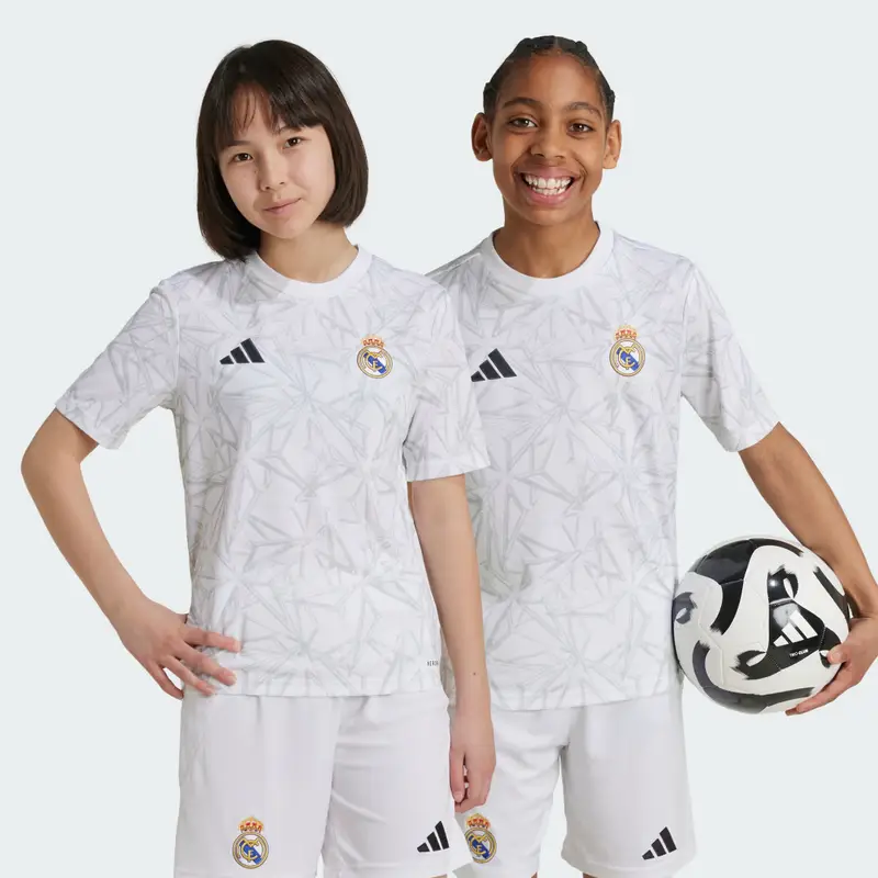 Maglia Pre-Match Junior Real Madrid White