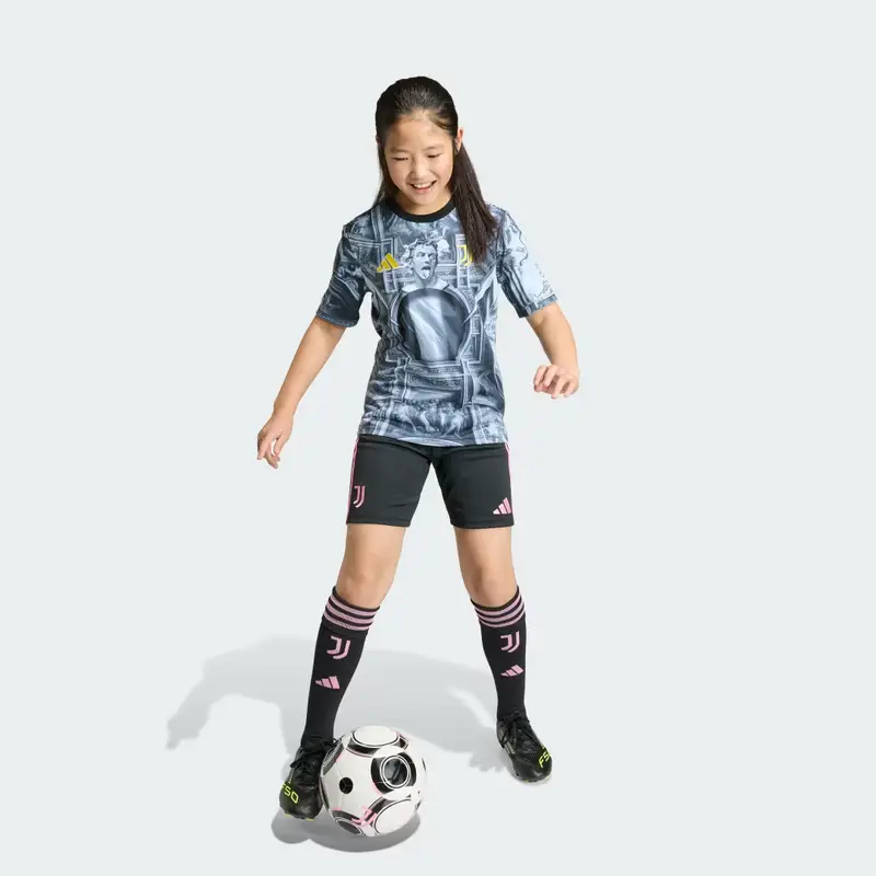 MAGLIA PRE-MATCH JUVENTUS 25/26 JUNIOR Black miniatura 3