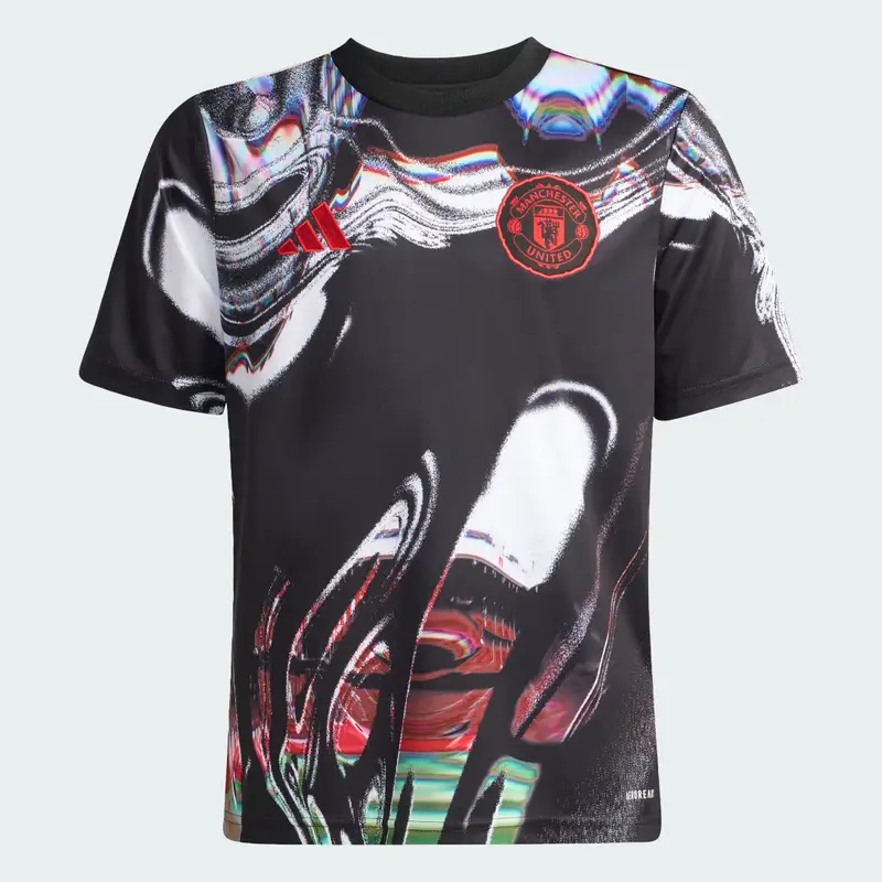 Maglia Pre-Match Manchester United 25/26 Bambini Black miniatura 4