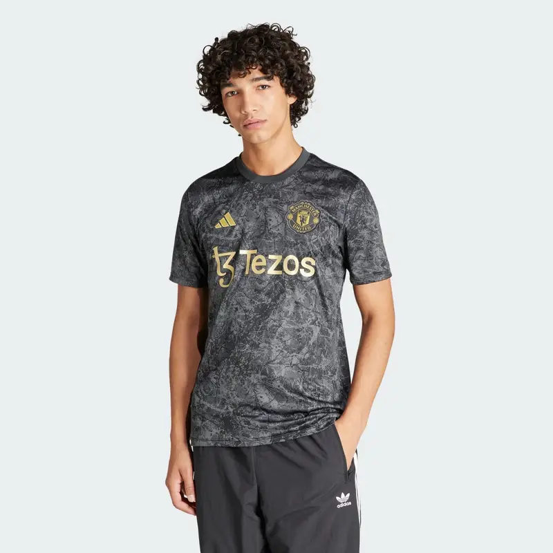 Maglia Pre-Match Stone Roses Manchester United FC | Adidas Nero