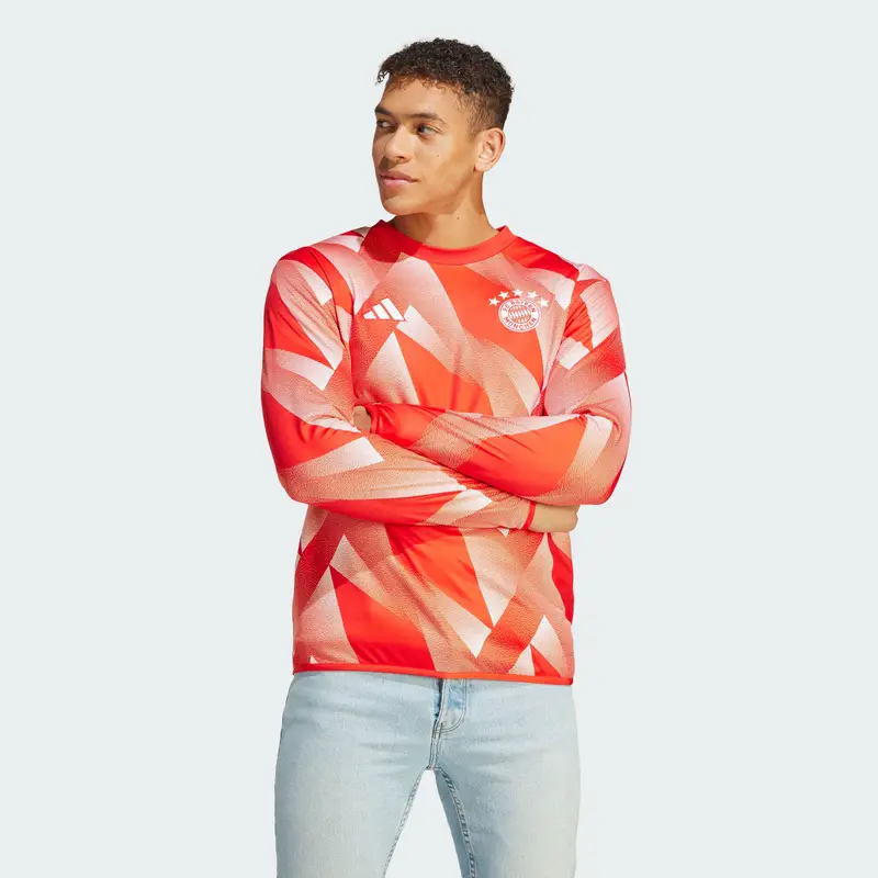 Maglia Pre-Match Warm FC Bayern München | Adidas Rosso