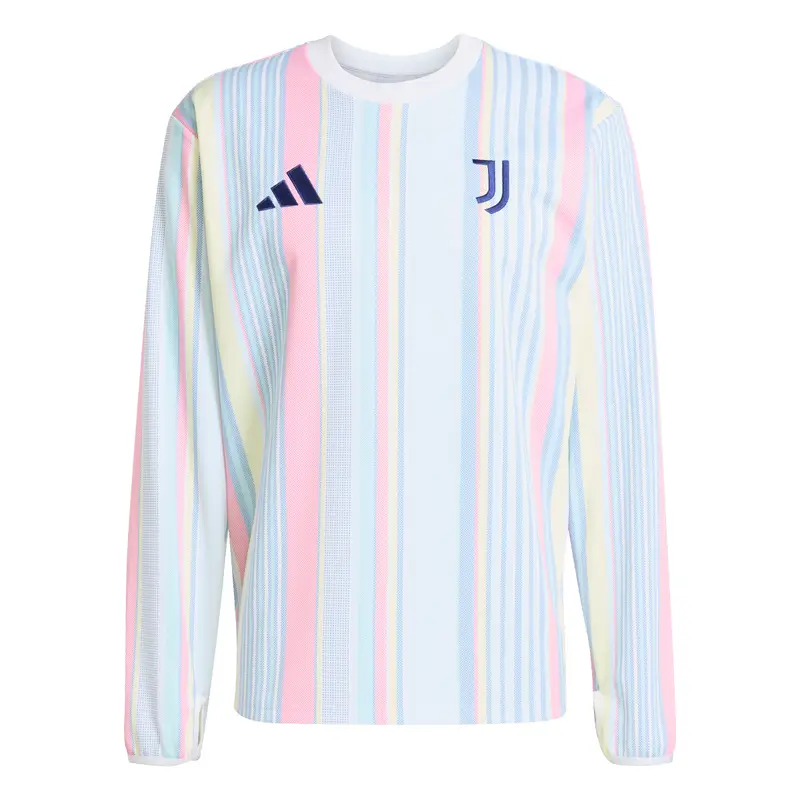 Maglia Prematch a maniche lunghe Juventus Torino 2025/26 Blanc