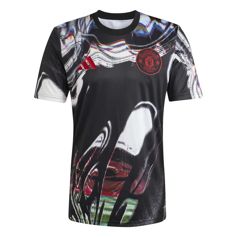 Maglia Prematch Manchester United 2025/26 Noir