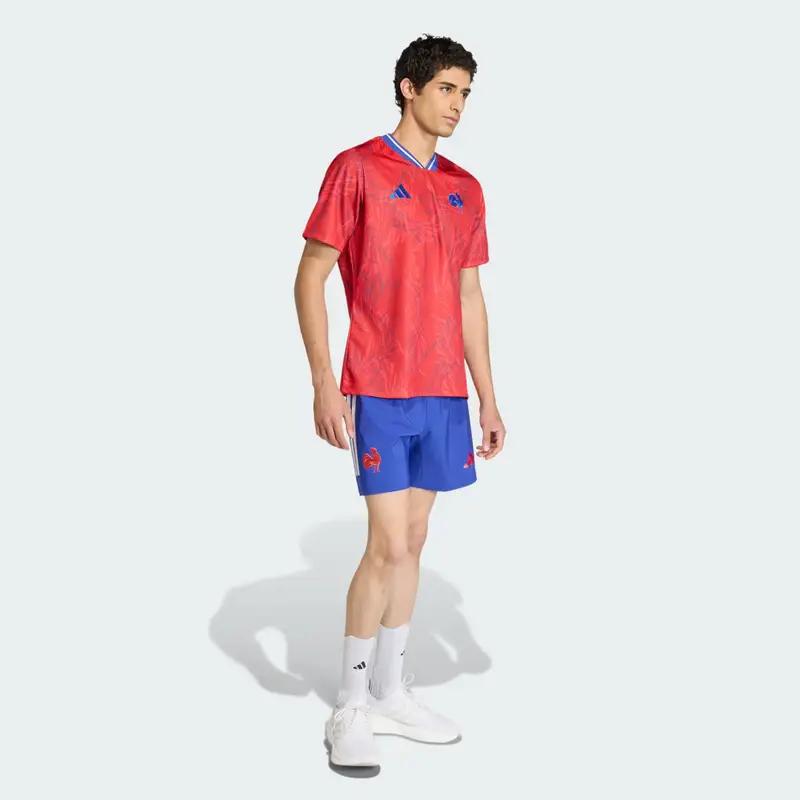 Maglia Prematch Rugby Francia Collegiate Red miniatura 3