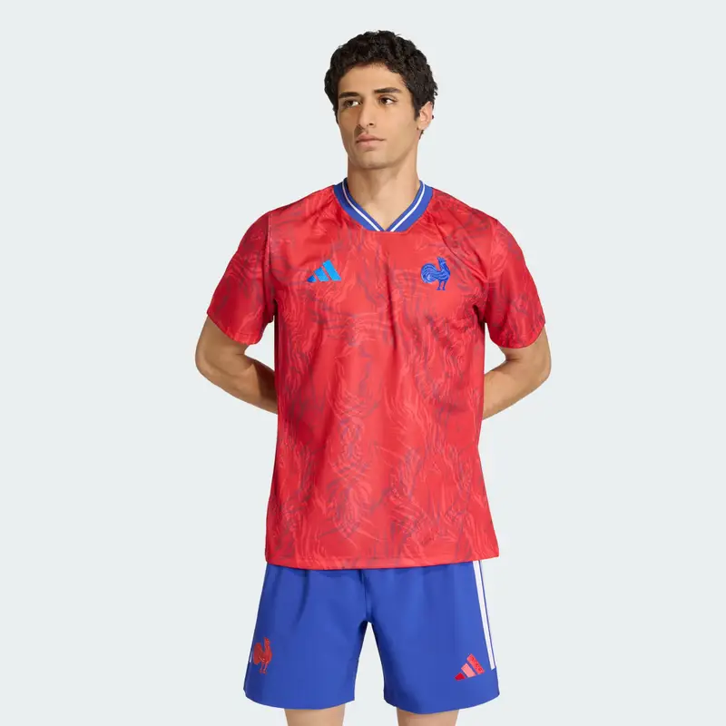 Maglia Prematch Rugby Francia Collegiate Red