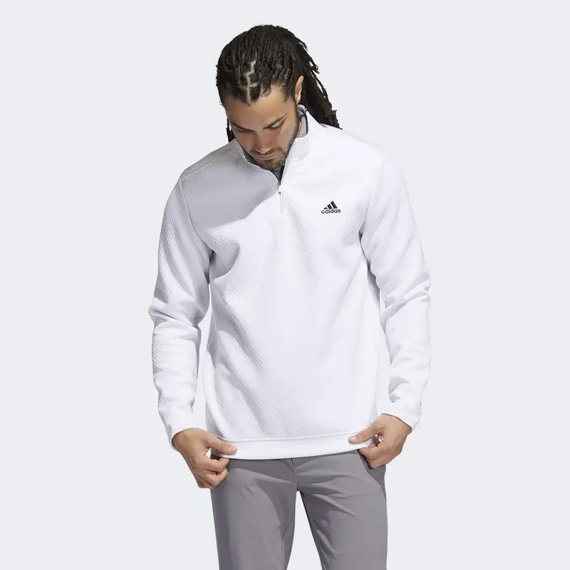 Maglia Primegreen Water-Resistant Quarter-Zip | Adidas Bianco