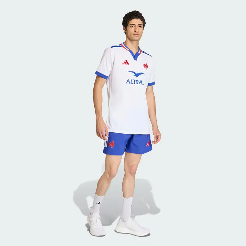 Maglia Replica Rugby Alternate Francia White miniatura 3