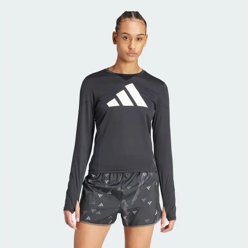 Maglia Run It Long Sleeve | Adidas Nero