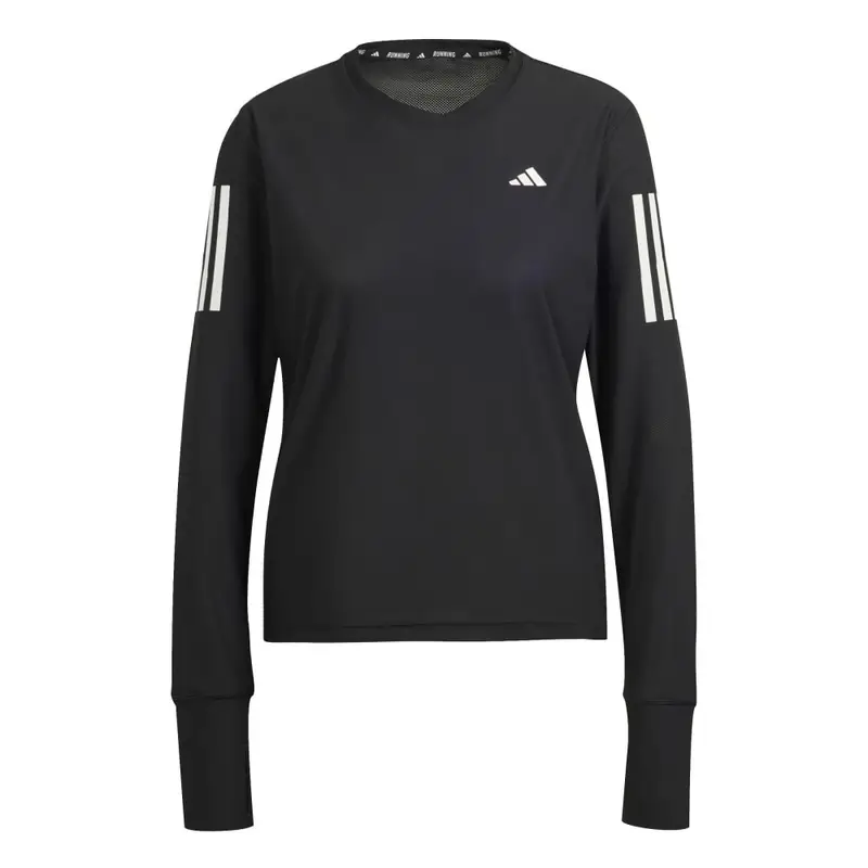 Maglia Running Manica Lunga Otr Nero Bianco Donna XS