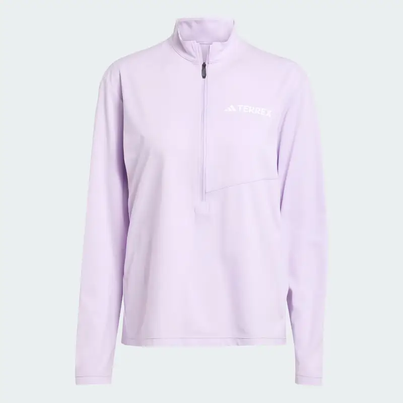 Maglia Terrex Multi Climacool 1/2 Zip a maniche lunghe Powder Plum miniatura 4