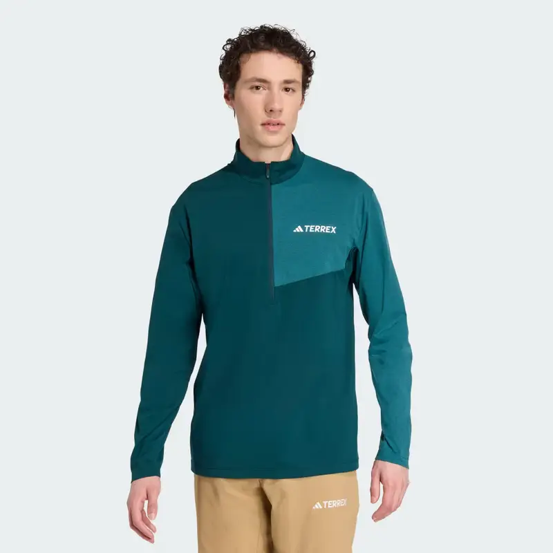 Maglia Terrex Multi Climacool 1/2 Zip Long Sleeve Aurora Ivy