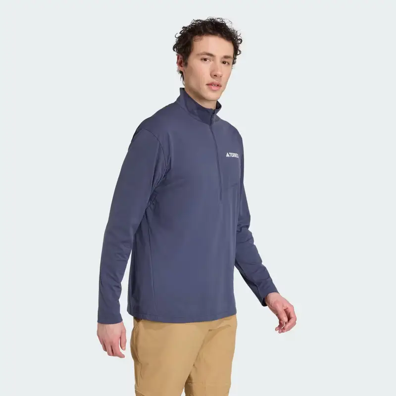 Maglia Terrex Multi Climacool 1/2 Zip Long Sleeve Shadow Navy miniatura 3