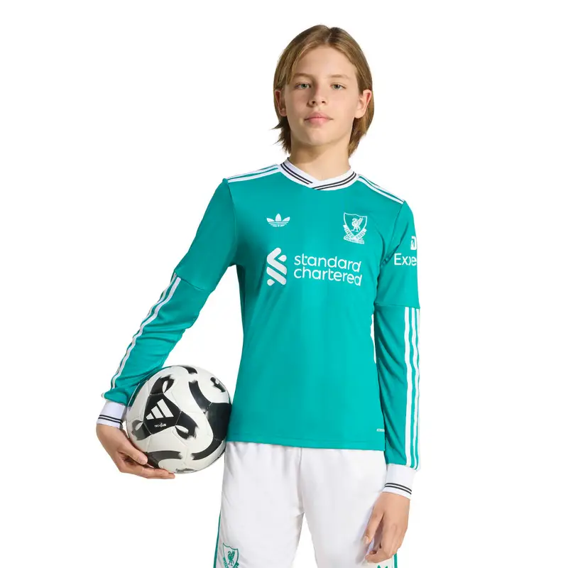 Maglia Third a maniche lunghe bambino Liverpool FC 2025/26 Vert