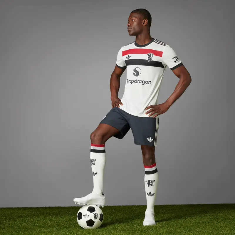 Maglia Third Authentic 24/25 Manchester United FC Off White miniatura 2